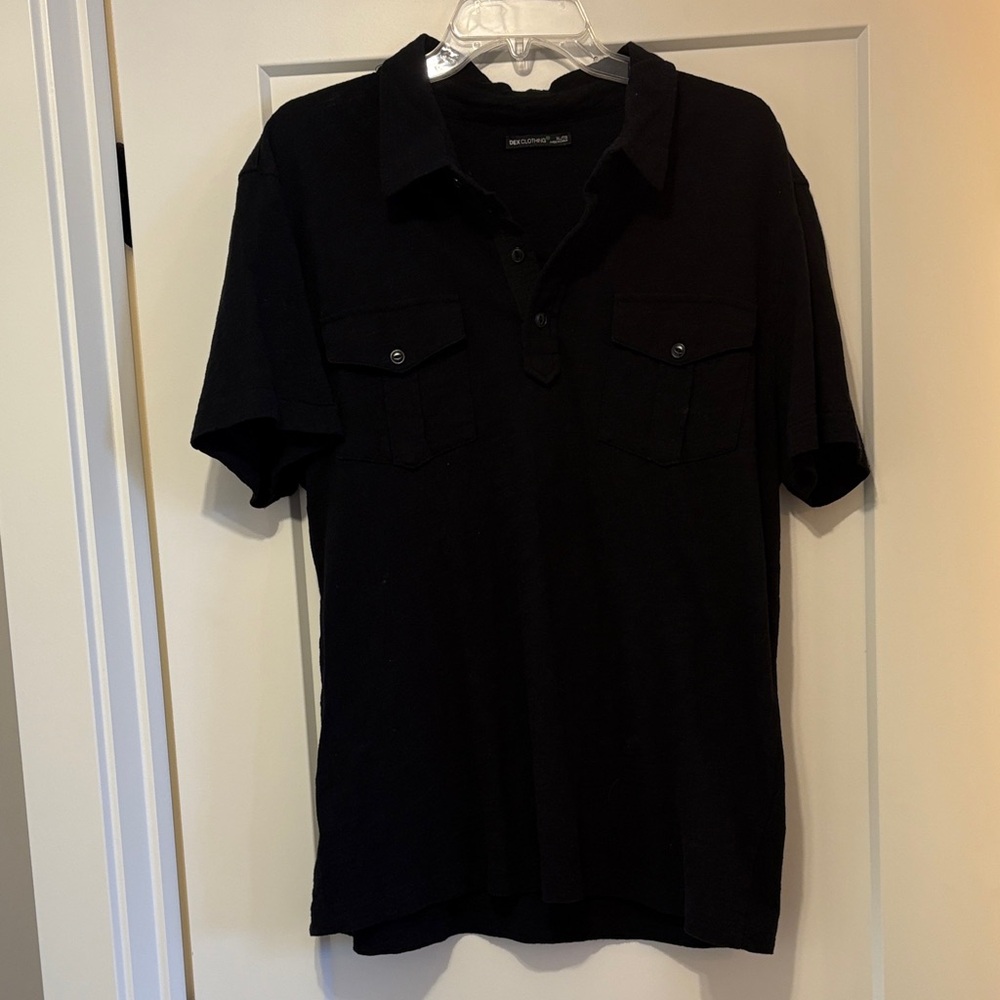 Dex Black Polo Shirt for Men